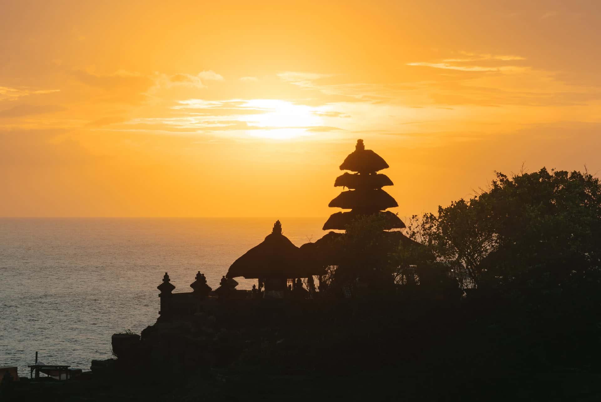 tanah lot coucher soleil tanah lot coucher soleil