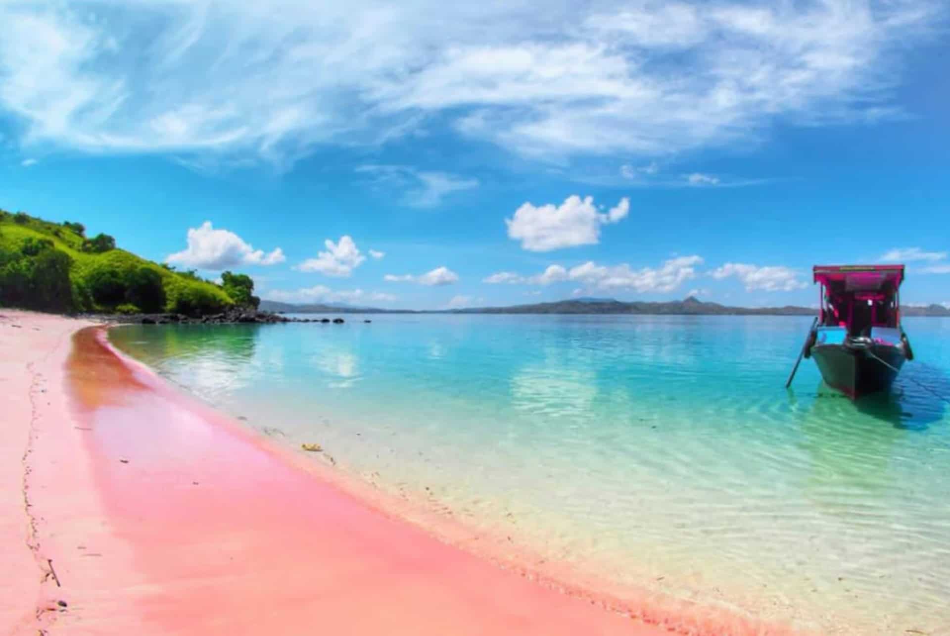 plage rose lombok