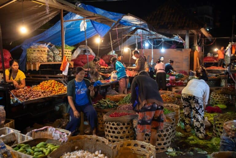 Visite du marché de Denpasar